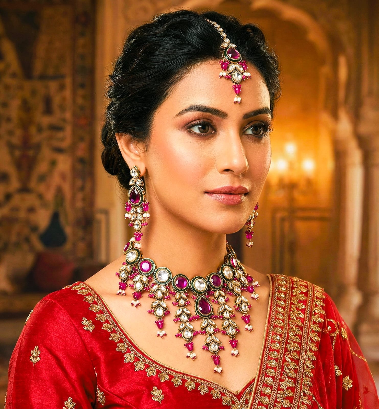 Best Imitation Jewellery Kundan Necklace - Image 6