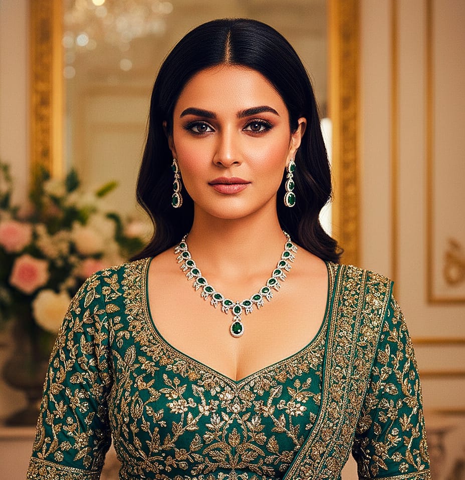 Best Imitation Jewellery AD Necklace - Image 2