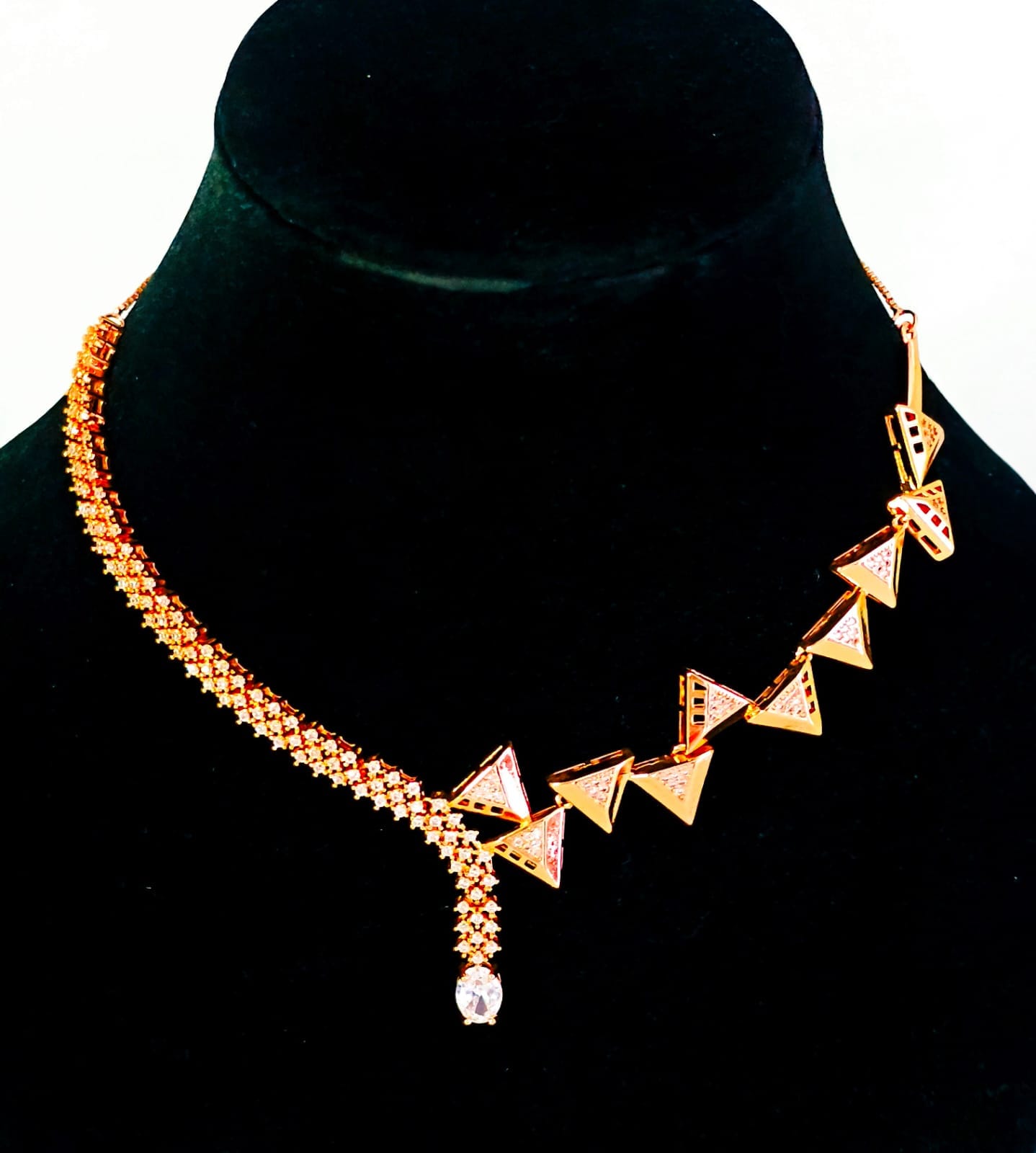 Best Imitation Jewellery Rose Gold Necklace - Image 4