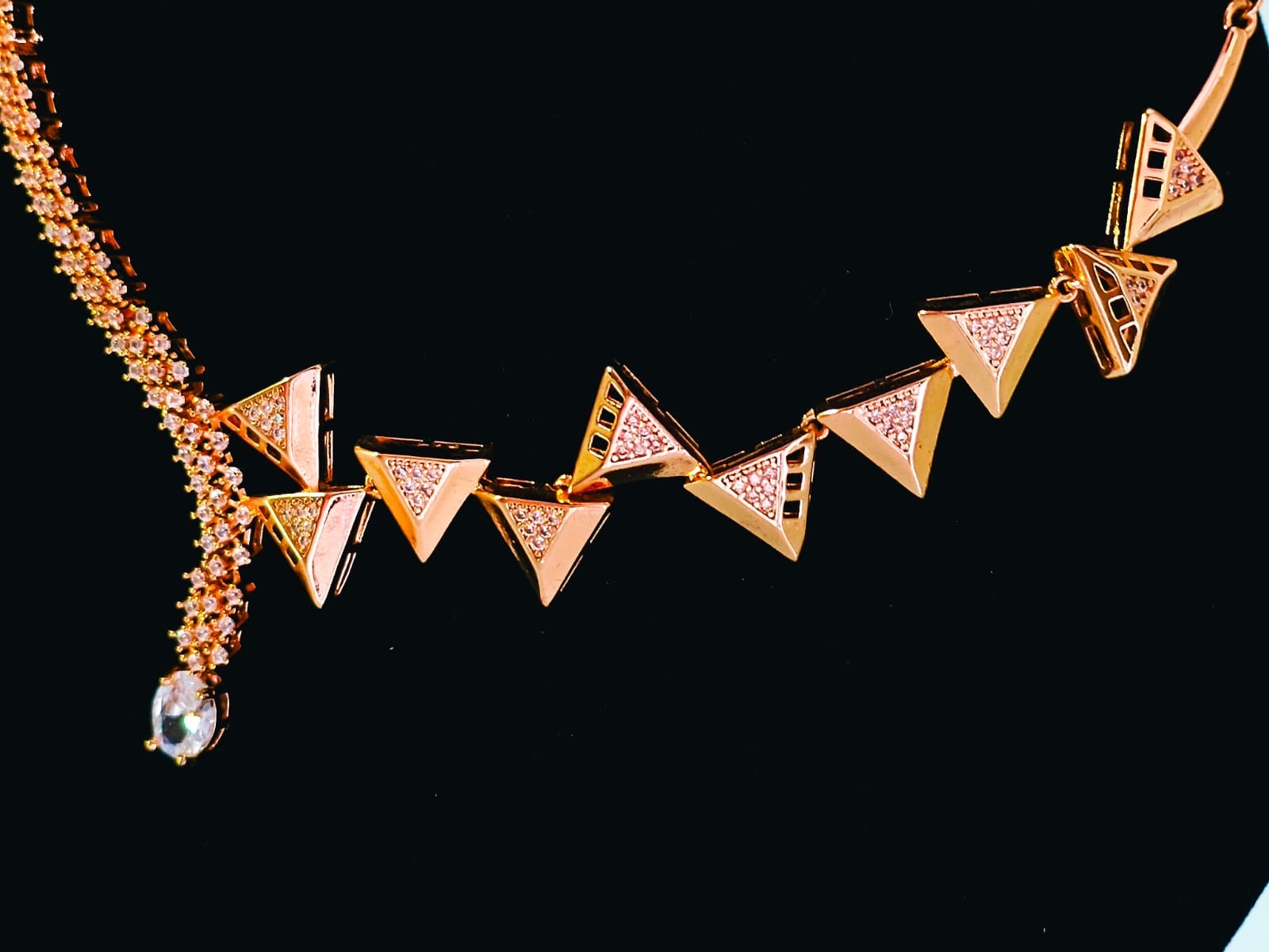 Best Imitation Jewellery Rose Gold Necklace - Image 7