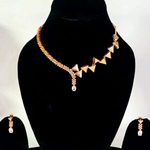 Rose Gold Necklace Set