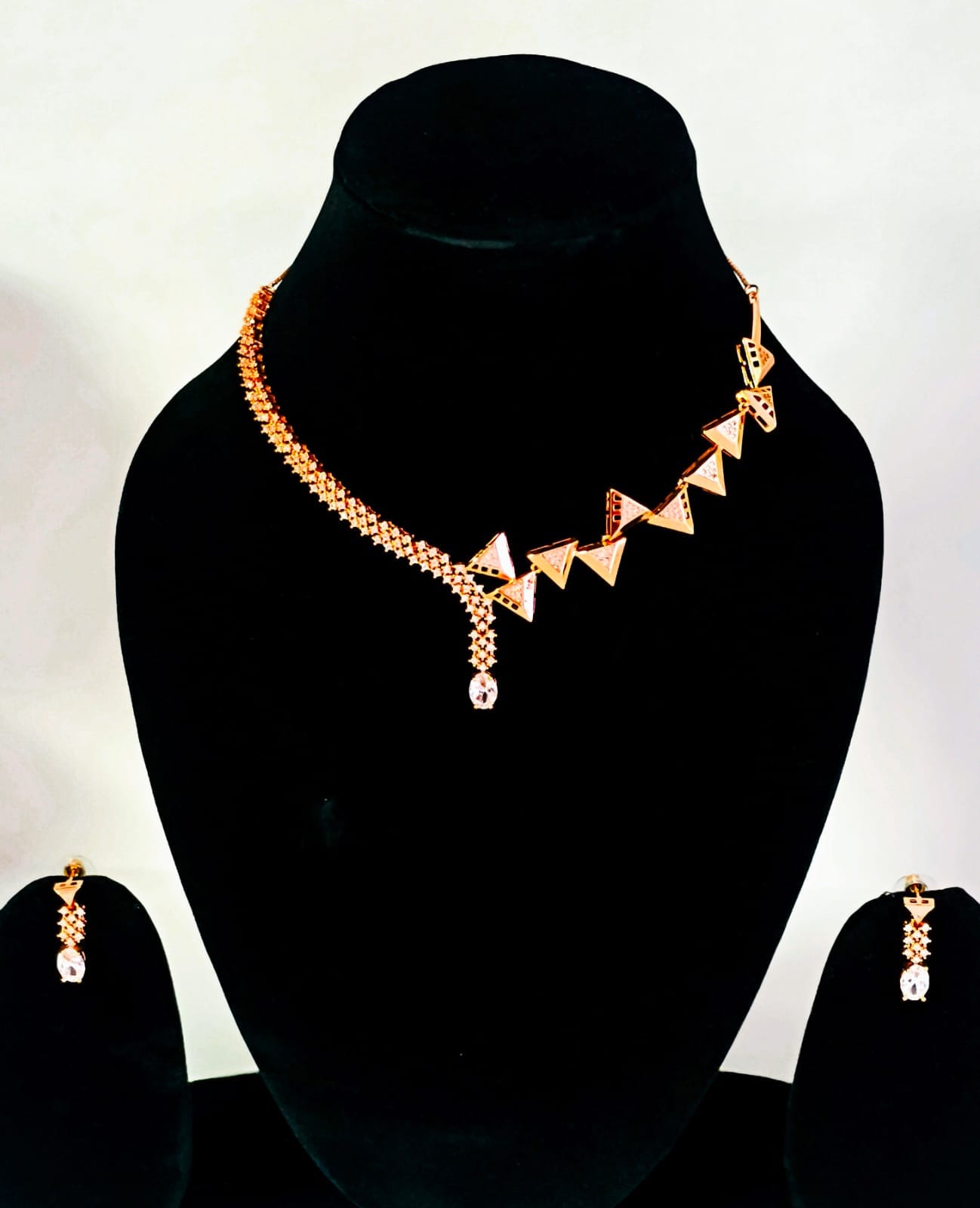 Best Imitation Jewellery Rose Gold Necklace Set