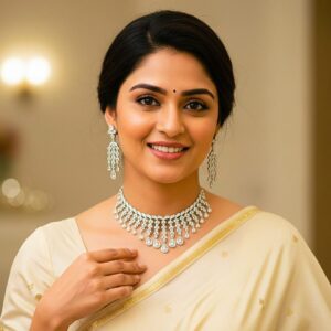 Diamond necklace set