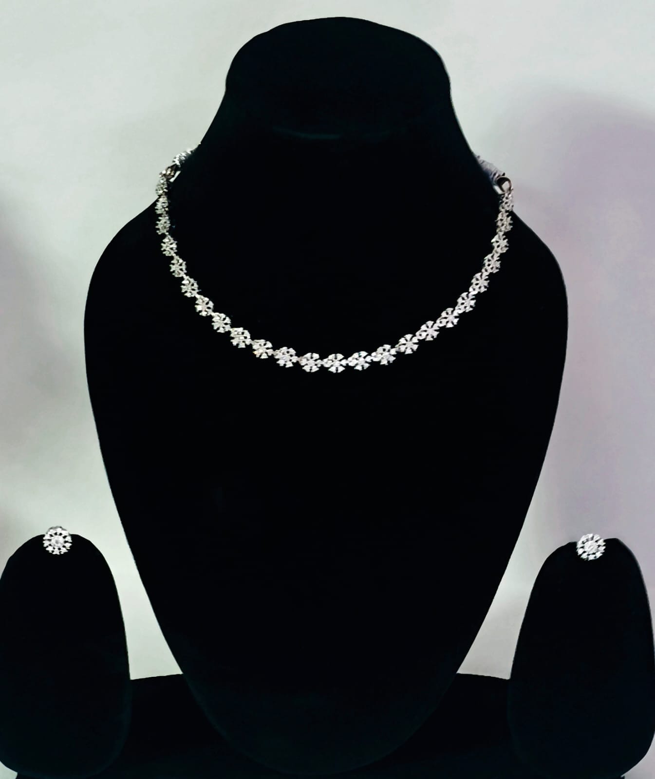 Best Imitation Jewellery Floral AD Necklace