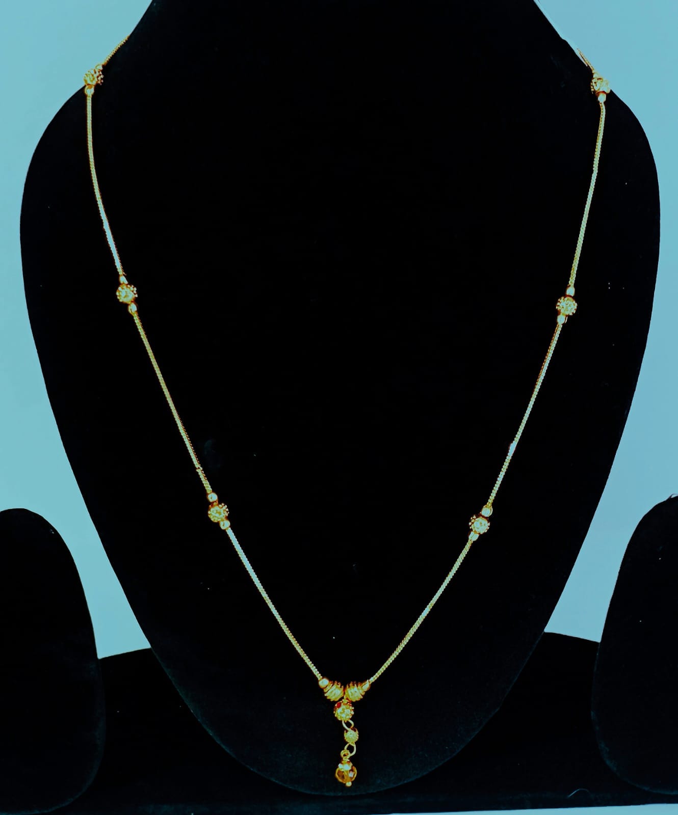 Best Imitation Jewellery Elegant gold necklace with floral accents